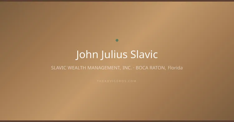 JOHN JULIUS SLAVIC