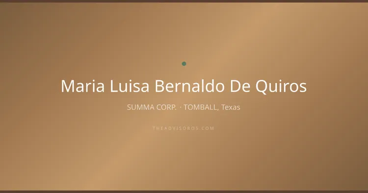 MARIA LUISA BERNALDO DE QUIROS