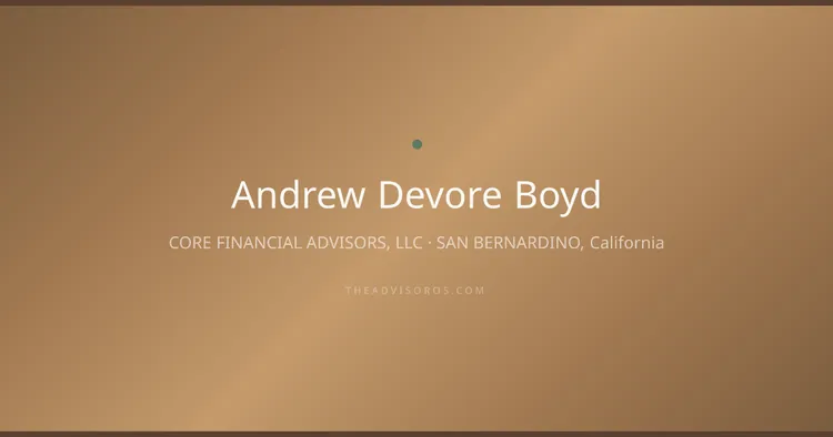 ANDREW DEVORE BOYD