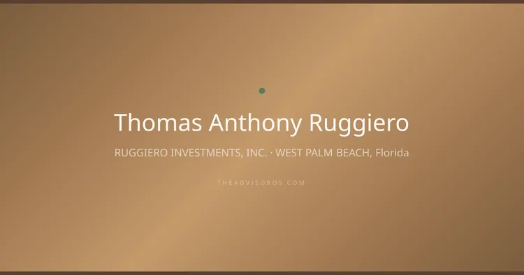 THOMAS ANTHONY RUGGIERO
