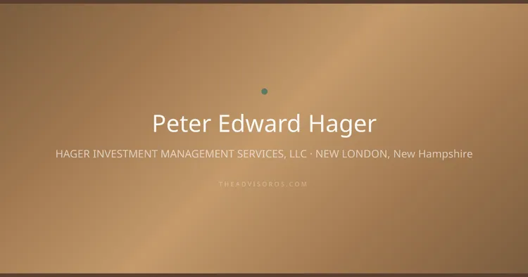 PETER EDWARD HAGER
