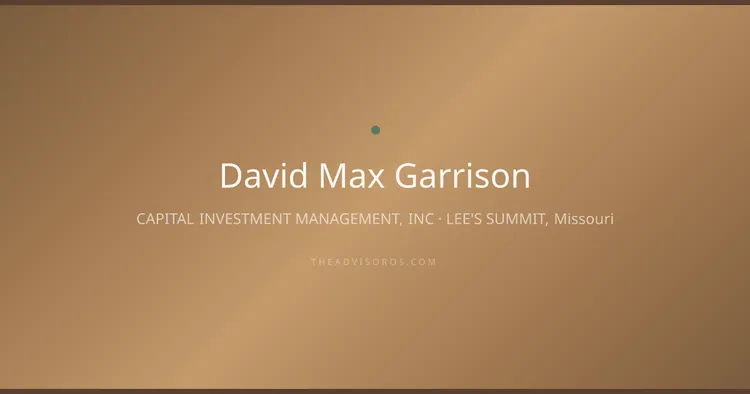 DAVID MAX GARRISON