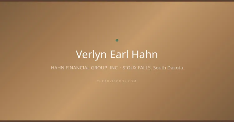 VERLYN EARL HAHN
