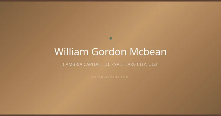 WILLIAM GORDON MCBEAN