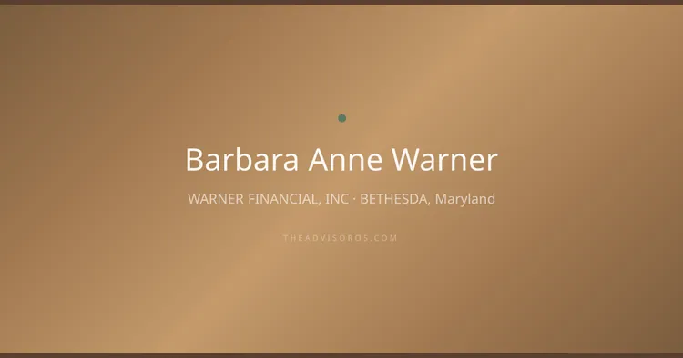 BARBARA ANNE WARNER