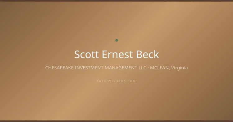 SCOTT ERNEST BECK