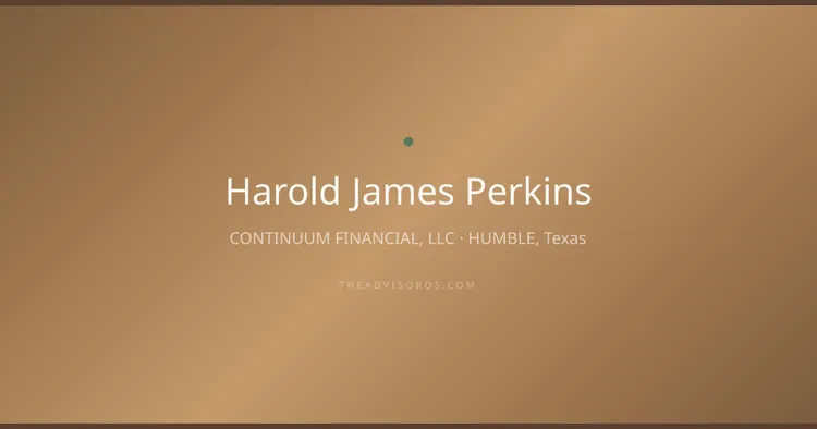 HAROLD JAMES PERKINS