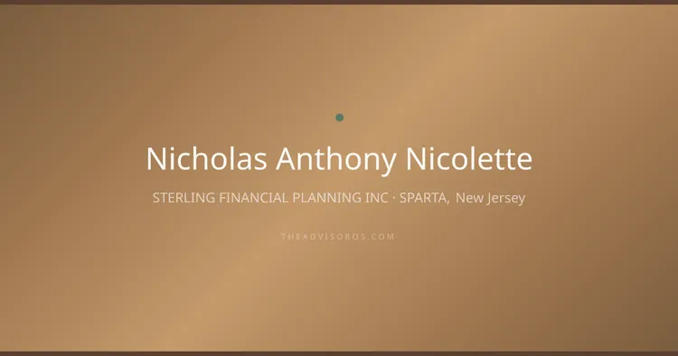 NICHOLAS ANTHONY NICOLETTE