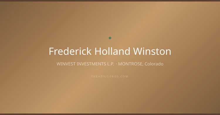 FREDERICK HOLLAND WINSTON