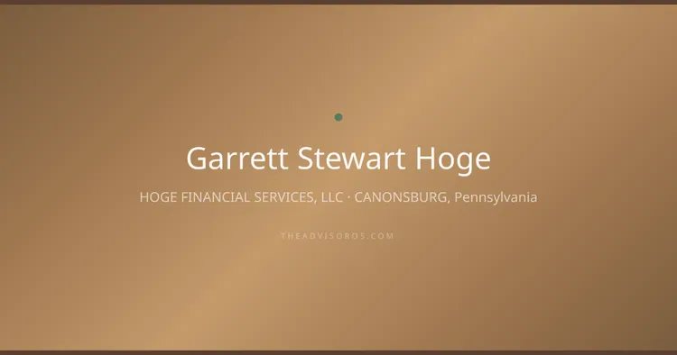 GARRETT STEWART HOGE