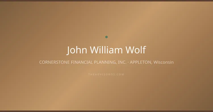 JOHN WILLIAM WOLF