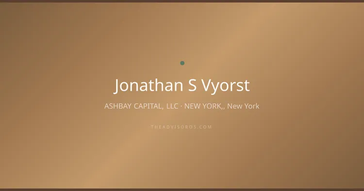 JONATHAN S VYORST
