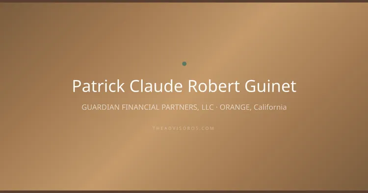 PATRICK CLAUDE ROBERT GUINET