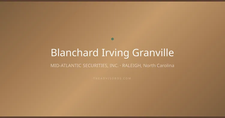 BLANCHARD IRVING GRANVILLE