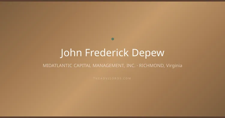JOHN FREDERICK DEPEW