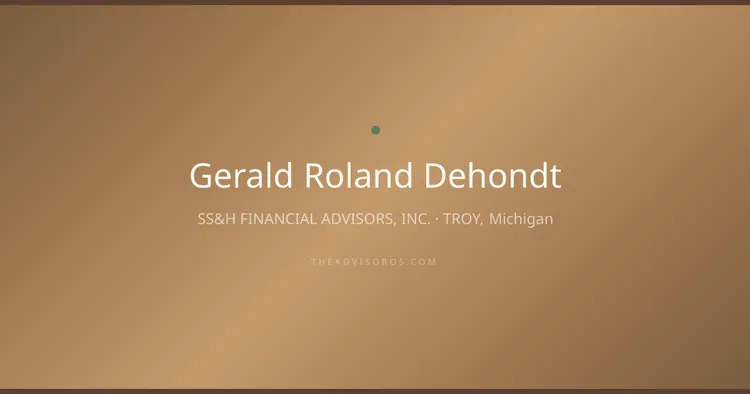 GERALD ROLAND DEHONDT