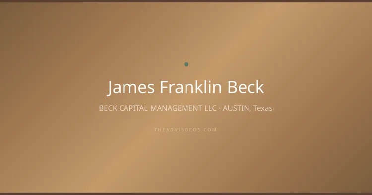JAMES FRANKLIN BECK